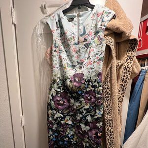 ted baker midi garden dress